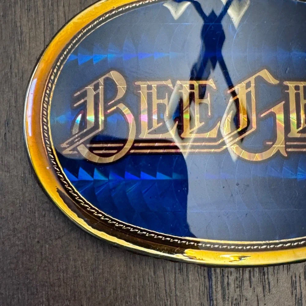 Vintage‎ Bee Gees Belt Buckle 1977 Pacifica Mfg L A Cal 90245 Collectible